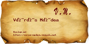 Vörös Médea névjegykártya